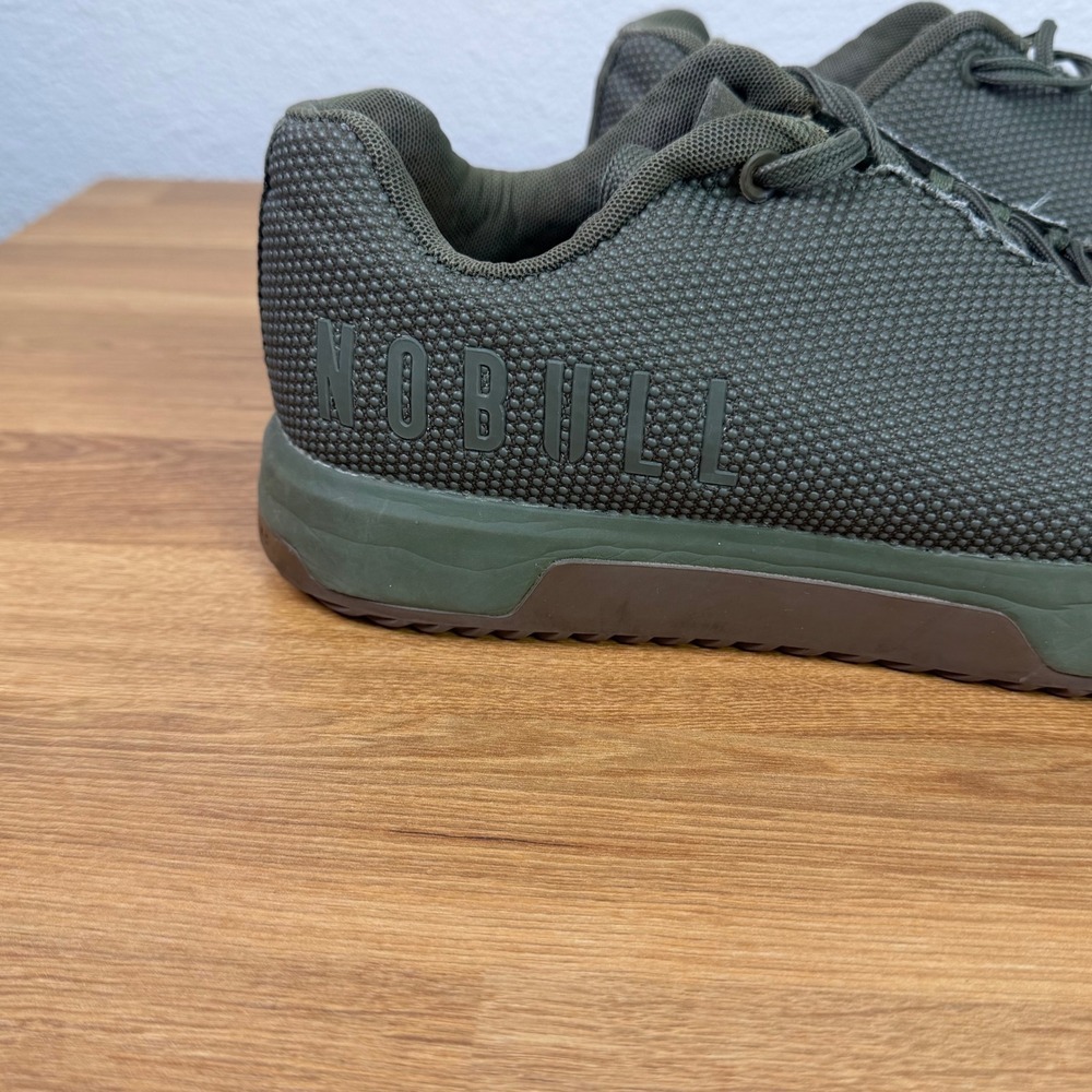 NOBULL‎ Olive Green Mesh Training Gym Workout Shoes Men's Size 9.5 - Picture 5 of 6